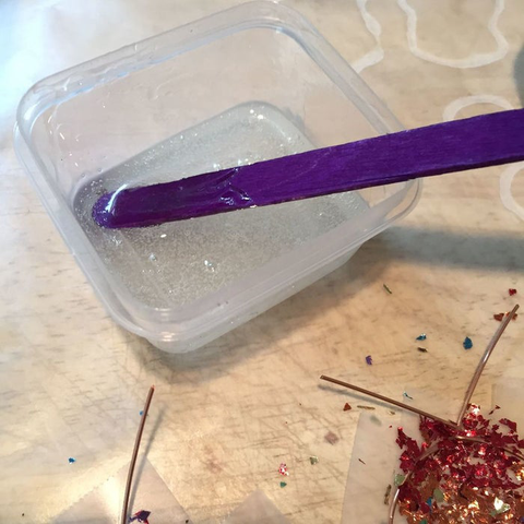 How to diy beautiful rainbow color glitter earrings