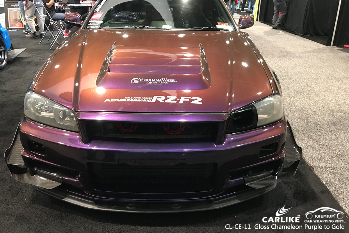 CARLIKE CL-CE-11 vinilo brillante camaleón electro metalizado oro púrpura revestimiento para coche Bavaria Alemania