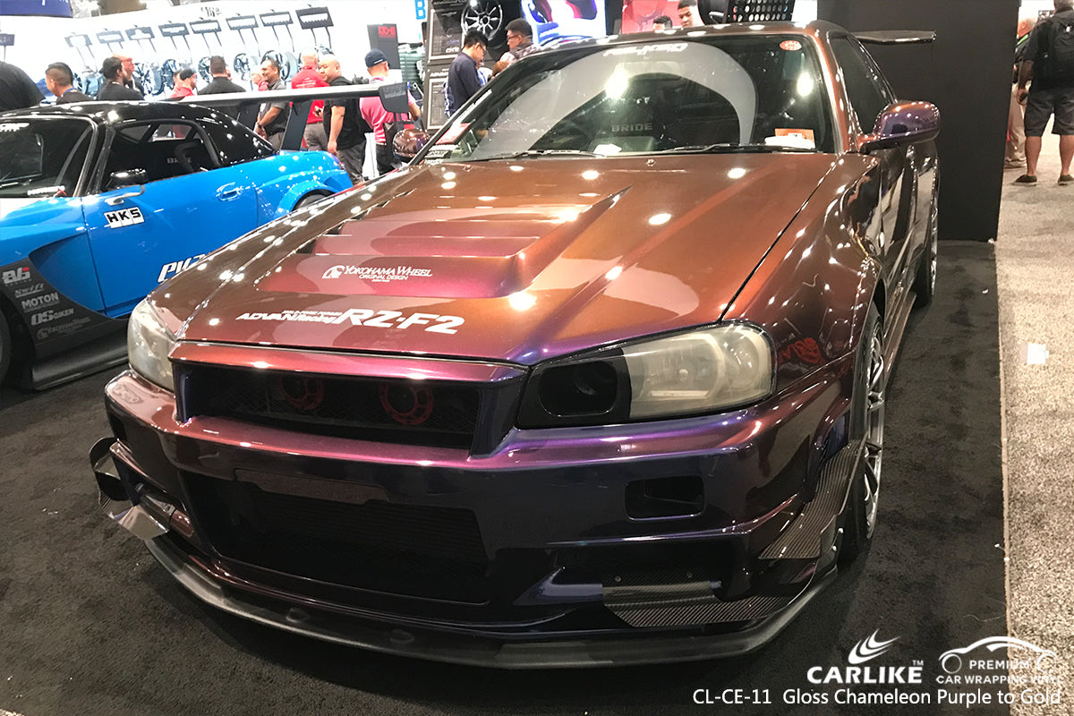 CARLIKE CL-CE-11 vinilo brillante camaleón electro metalizado oro púrpura revestimiento para coche Bavaria Alemania