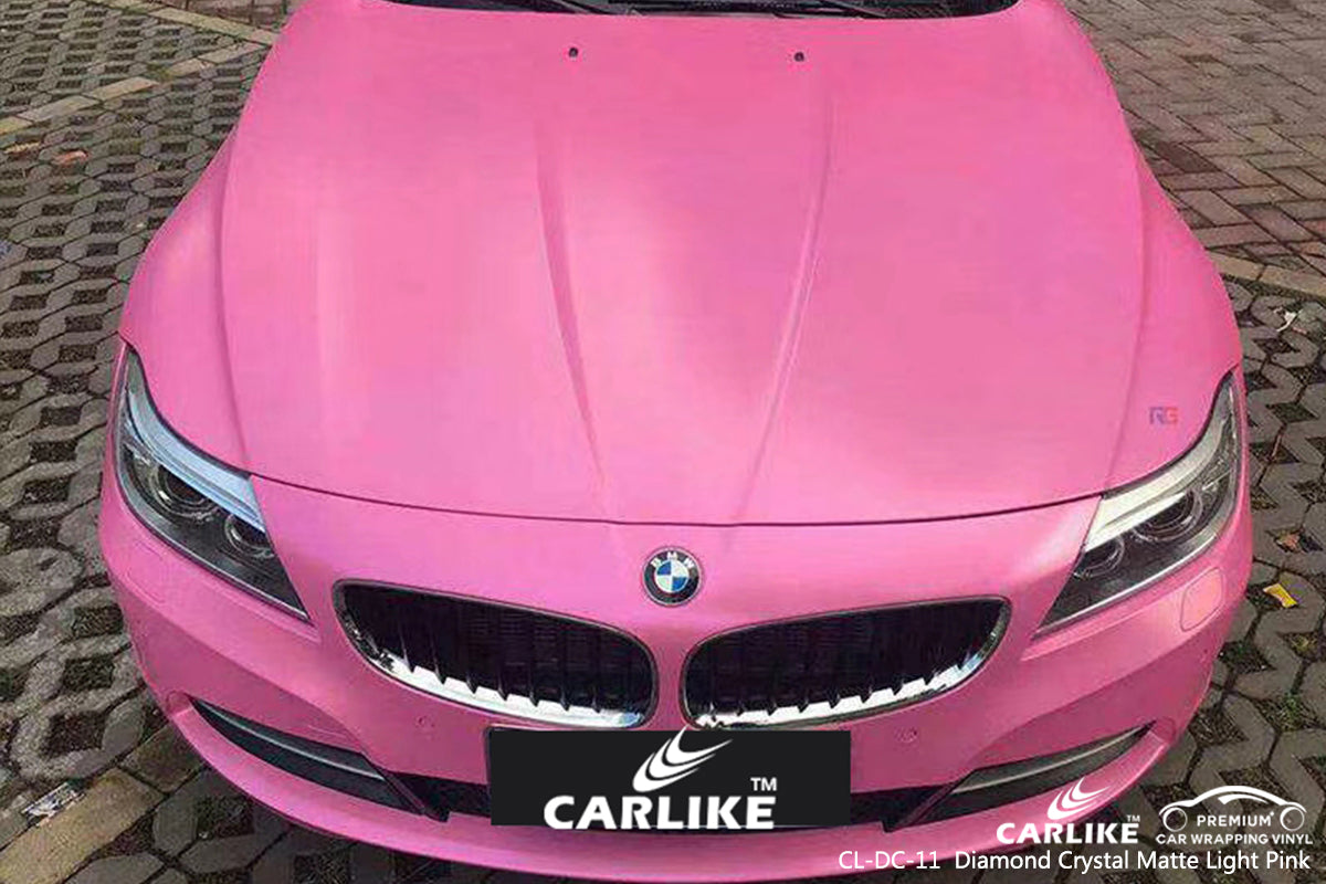 CARLIKE CL-DC-11 diamond crystal matte light pink vinyl wrap car Provence-Alpes-Cote d'Azur France