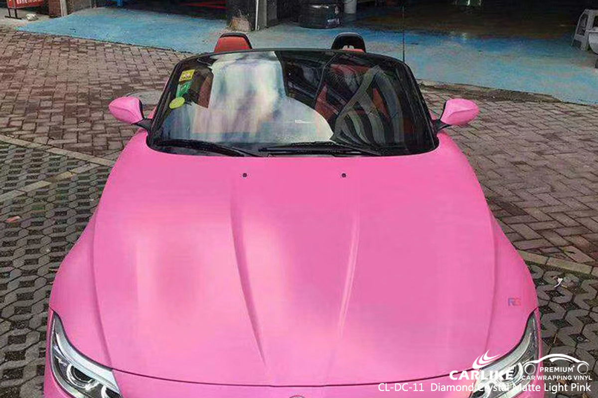 CARLIKE CL-DC-11 diamond crystal matte light pink vinyl wrap car Provence-Alpes-Cote d'Azur France