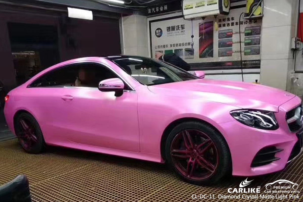 CARLIKE CL-DC-11 diamond crystal matte light pink vinyl wrap car Provence-Alpes-Cote d'Azur France