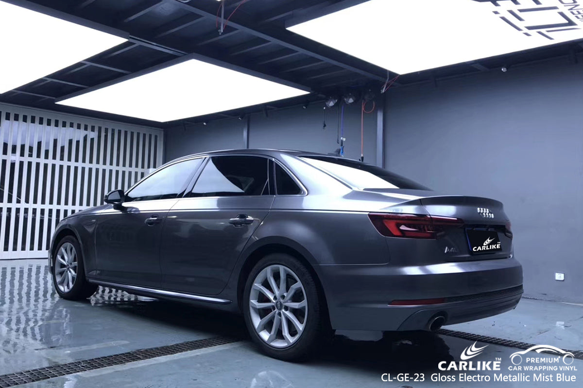 CARLIKE CL-GE-23 gloss electro metallic mist blue vinyl wrap car Penang Malaysia