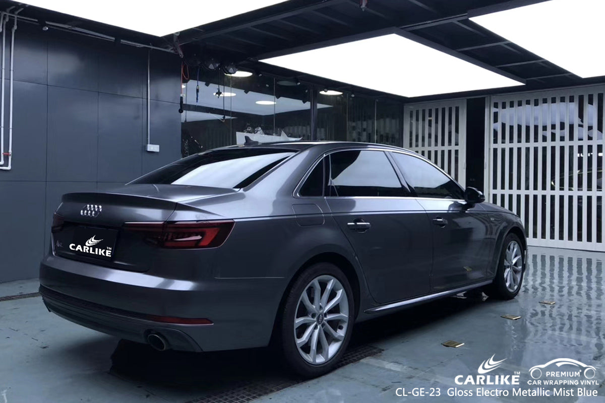 CARLIKE CL-GE-23 gloss electro metallic mist blue vinyl wrap car Penang Malaysia