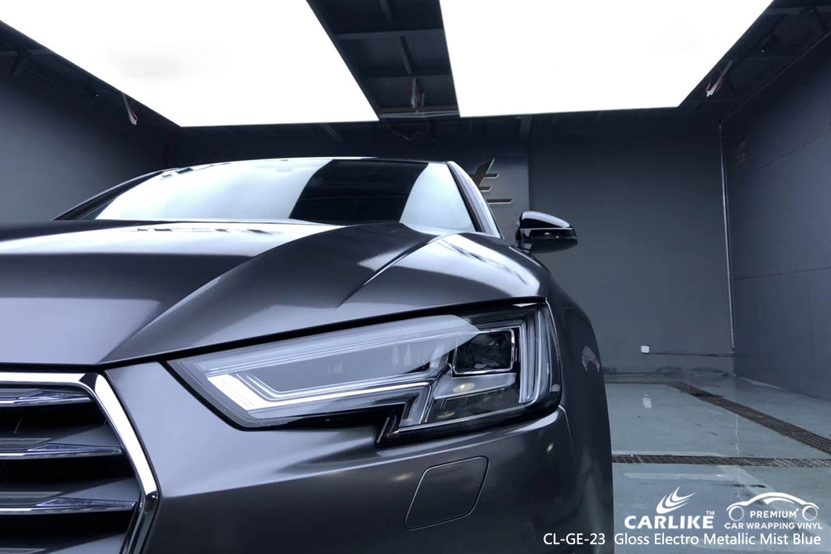 CARLIKE CL-GE-23 gloss electro metallic mist blue vinyl wrap car Penang Malaysia