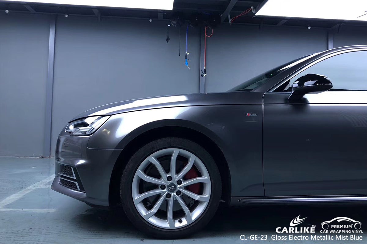 CARLIKE CL-GE-23 gloss electro metallic mist blue vinyl wrap car Penang Malaysia