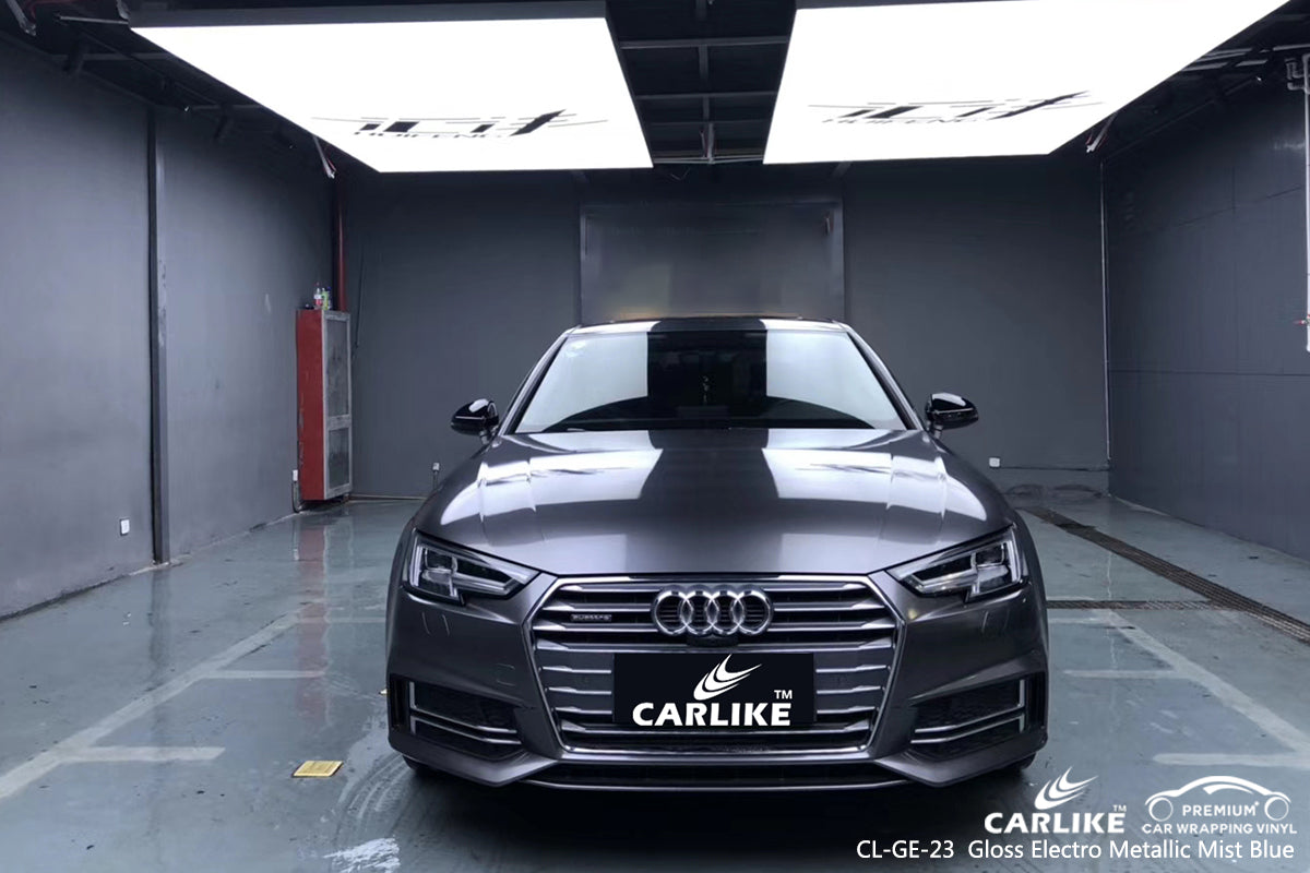 CARLIKE CL-GE-23 gloss electro metallic mist blue vinyl wrap car Penang Malaysia