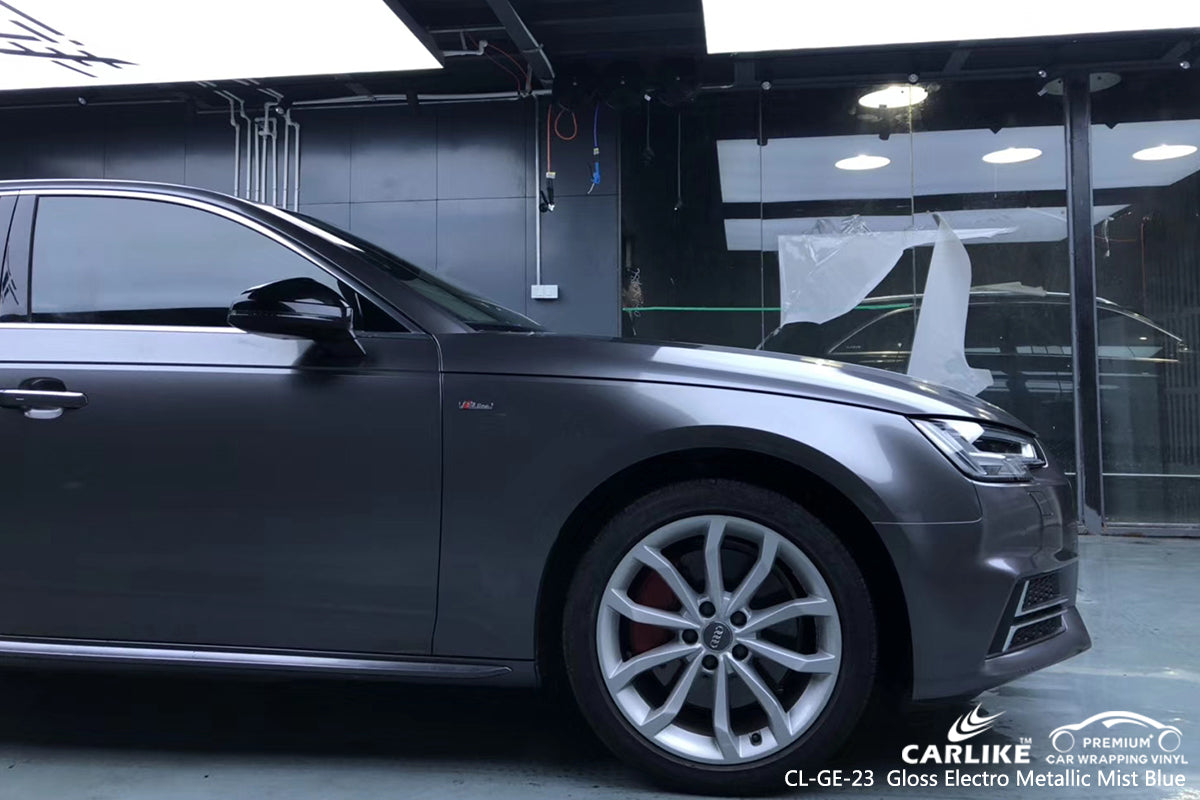 CARLIKE CL-GE-23 gloss electro metallic mist blue vinyl wrap car Penang Malaysia