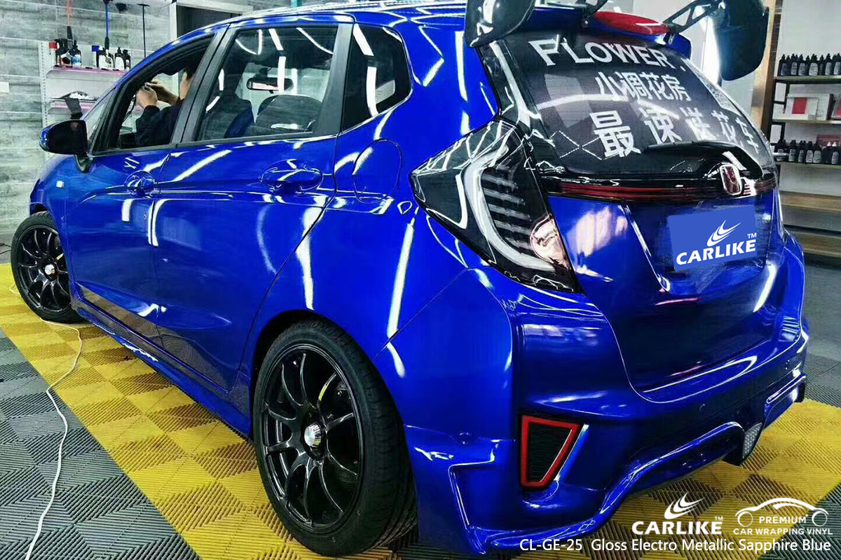 CARLIKE CL-GE-25 gloss electro metallic sapphire blue car wrap foil Berlin Germany