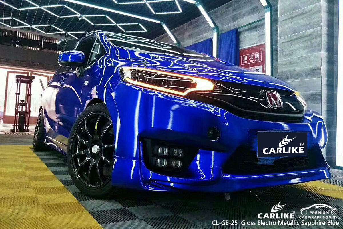 CARLIKE CL-GE-25 gloss electro metallic sapphire blue car wrap foil Berlin Germany