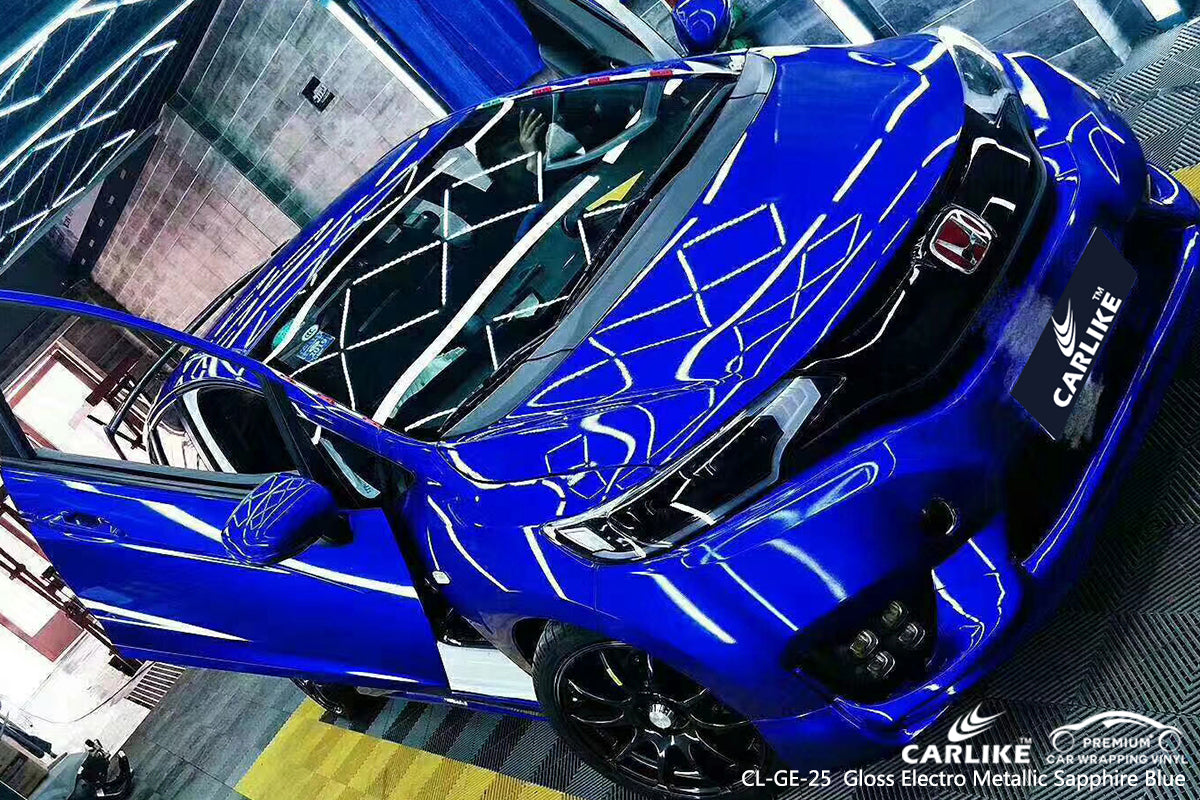CARLIKE CL-GE-25 gloss electro metallic sapphire blue car wrap foil Berlin Germany