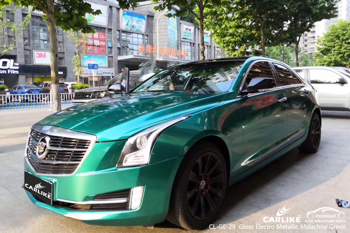 CARLIKE CL-GE-29 gloss electro metallic malachite green car wrap film Sarawak Malaysia