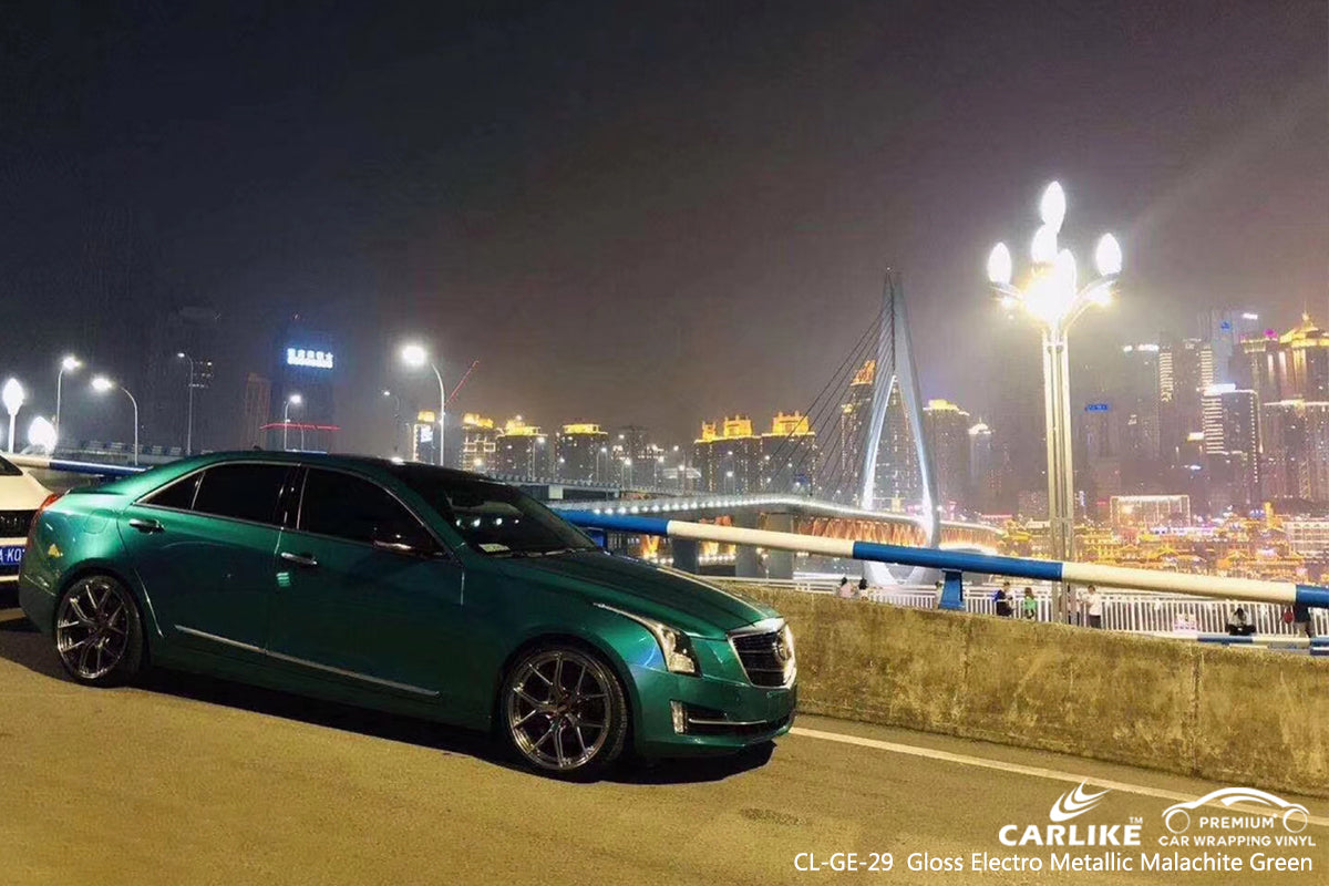 CARLIKE CL-GE-29 gloss electro metallic malachite green car wrap film Sarawak Malaysia