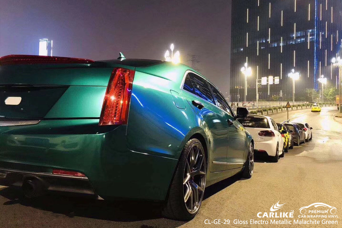CARLIKE CL-GE-29 gloss electro metallic malachite green car wrap film Sarawak Malaysia