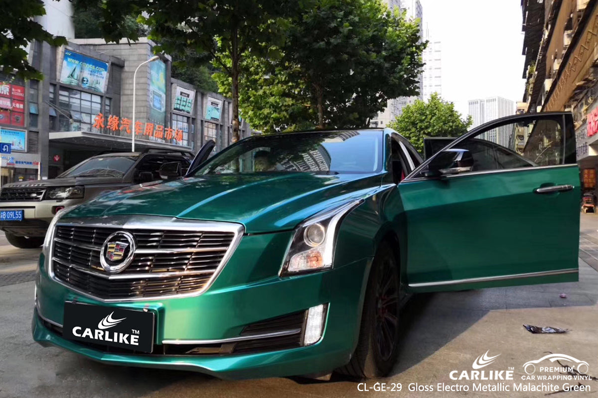 CARLIKE CL-GE-29 gloss electro metallic malachite green car wrap film Sarawak Malaysia