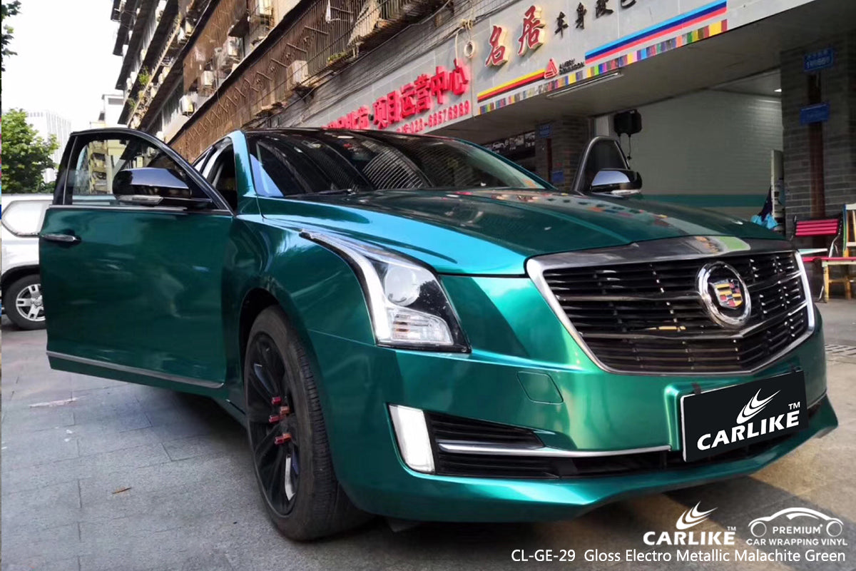CARLIKE CL-GE-29 gloss electro metallic malachite green car wrap film Sarawak Malaysia
