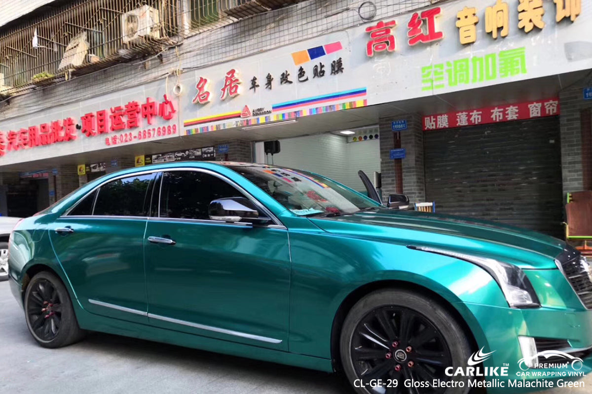 CARLIKE CL-GE-29 gloss electro metallic malachite green car wrap film Sarawak Malaysia