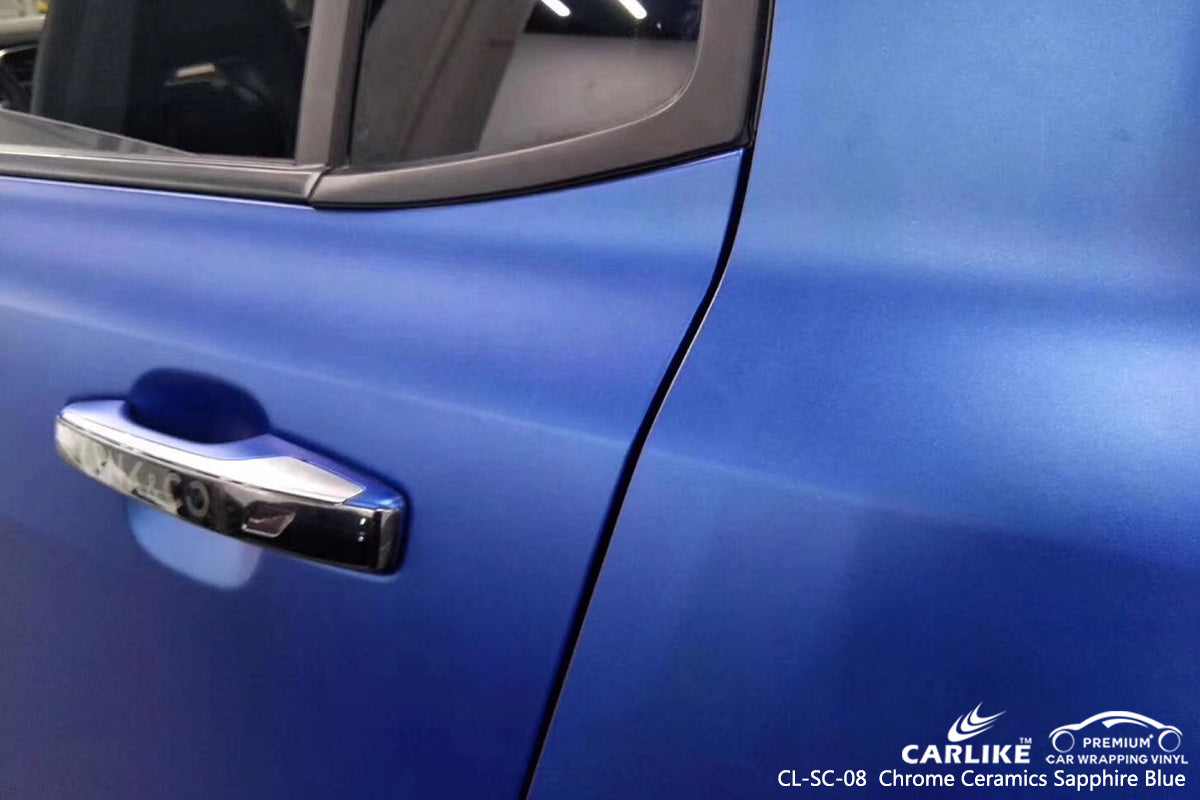 CARLIKE CL-SC-08 chrome céramique saphir bleu emballage de voiture vinyle Perak Malaisie