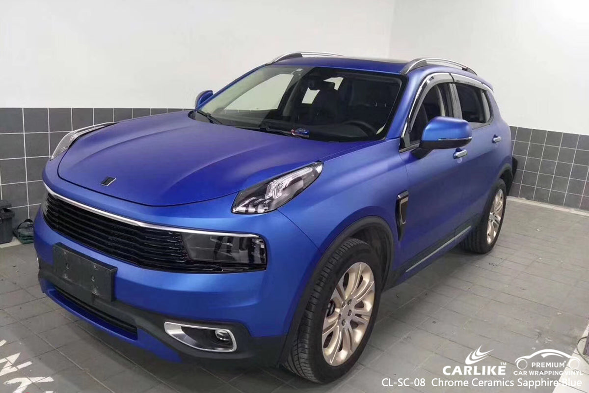 CARLIKE CL-SC-08 chrome céramique saphir bleu emballage de voiture vinyle Perak Malaisie