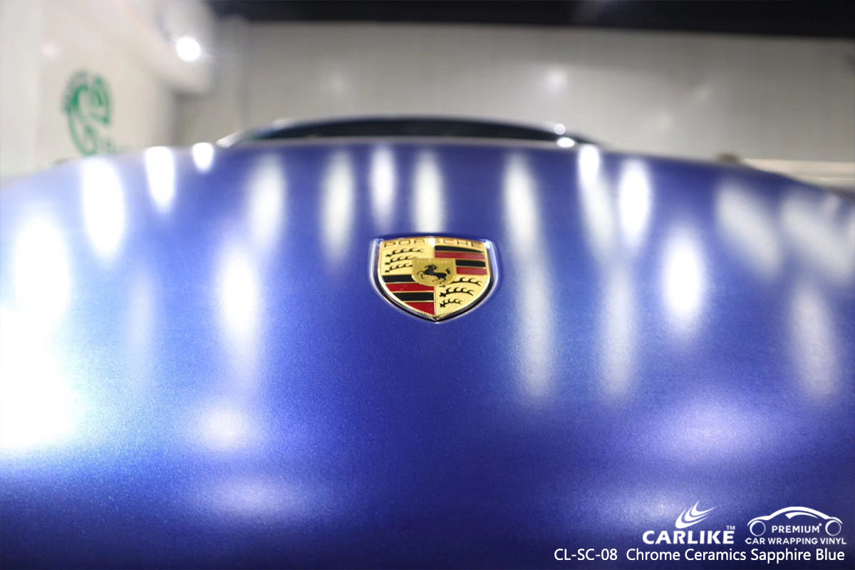 CARLIKE CL-SC-08 chrome céramique saphir bleu vinyle wrap voiture Malacca Malaisie