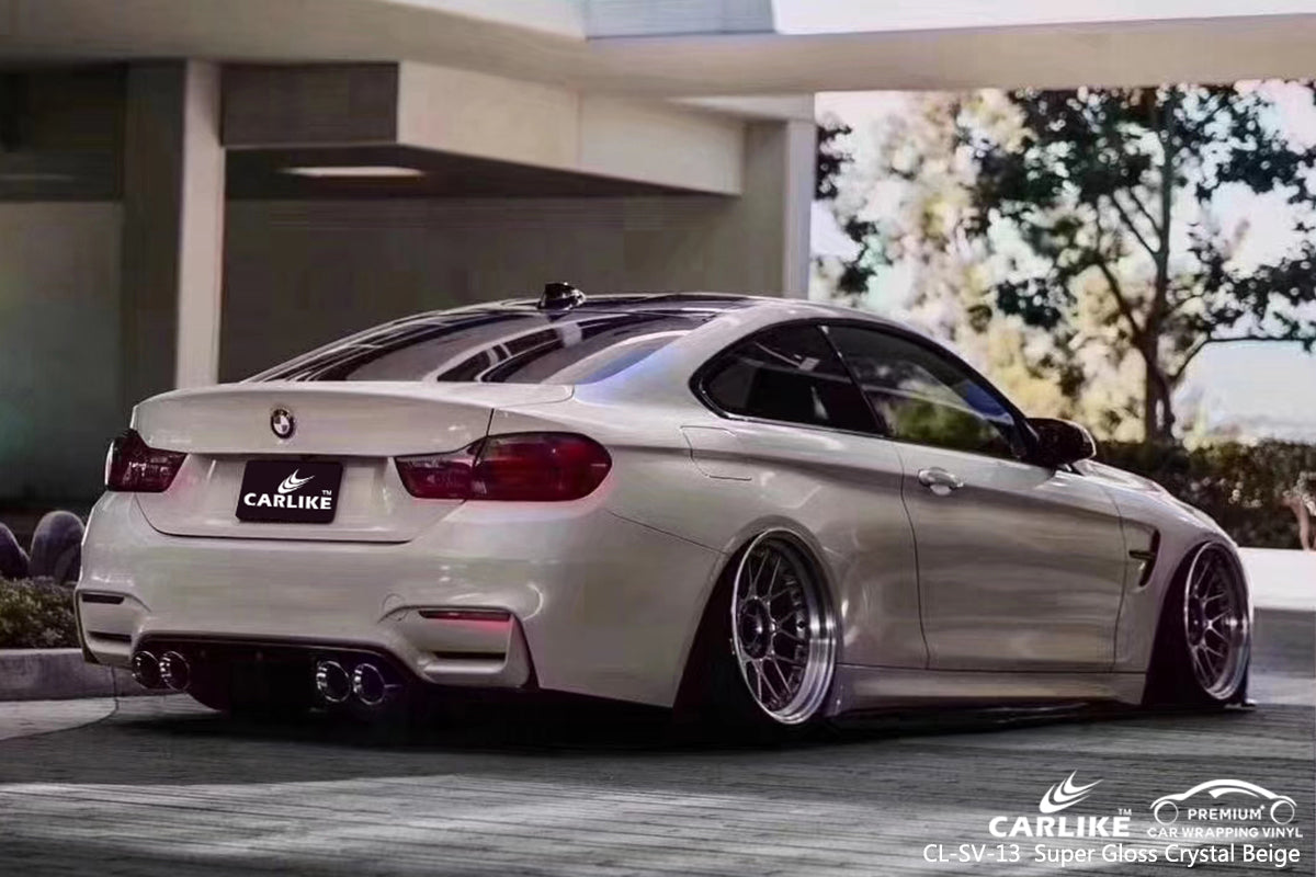 CARLIKE CL-SV-13 super gloss crystal beige vinyl wrapping car Netherlands