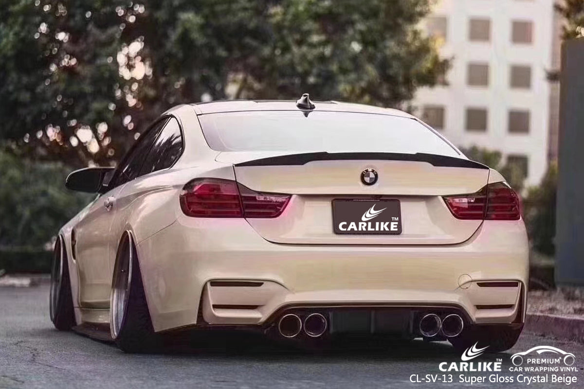 CARLIKE CL-SV-13 super gloss crystal beige vinyl wrapping car Netherlands