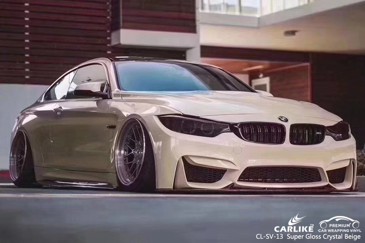 CARLIKE CL-SV-13 super gloss crystal beige vinyl wrapping car Netherlands