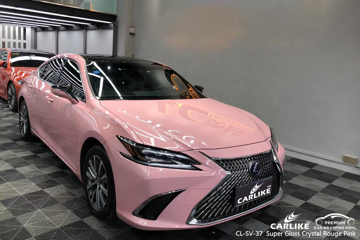 CARLIKE CL-SV-37 super gloss crystal rouge pink vinyl wrap car Lower Saxony Germany