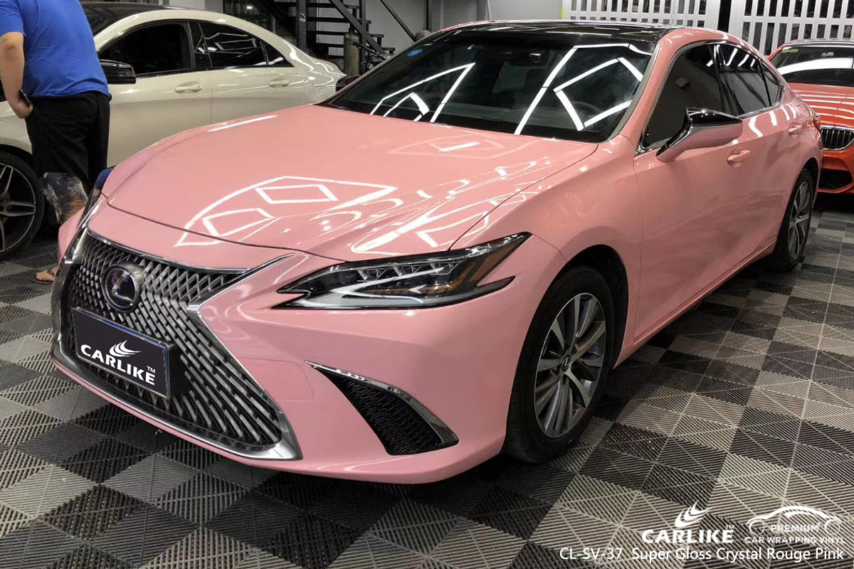 CARLIKE CL-SV-37 super gloss crystal rouge pink vinyl wrap car Lower Saxony Germany