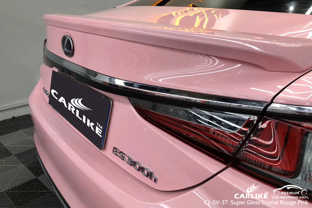 CARLIKE CL-SV-37 super gloss crystal rouge pink vinyl wrap car Lower Saxony Germany