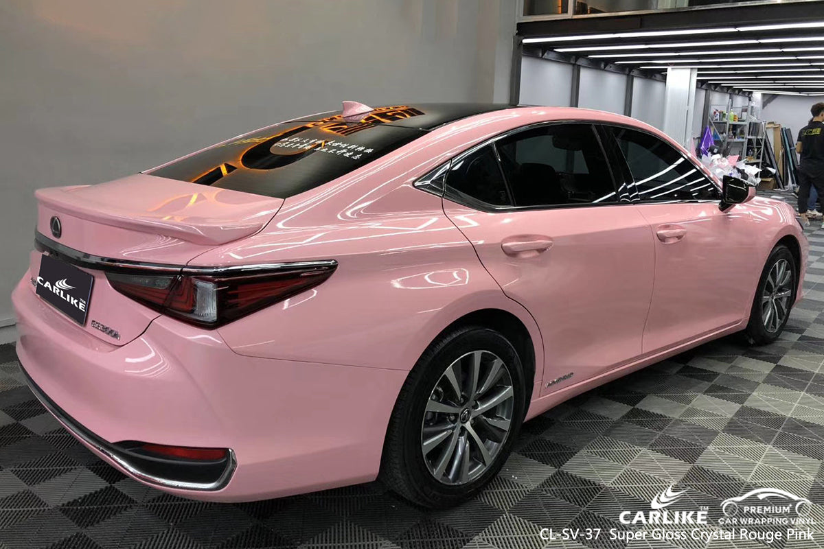 CARLIKE CL-SV-37 super gloss crystal rouge pink vinyl wrap car Lower Saxony Germany