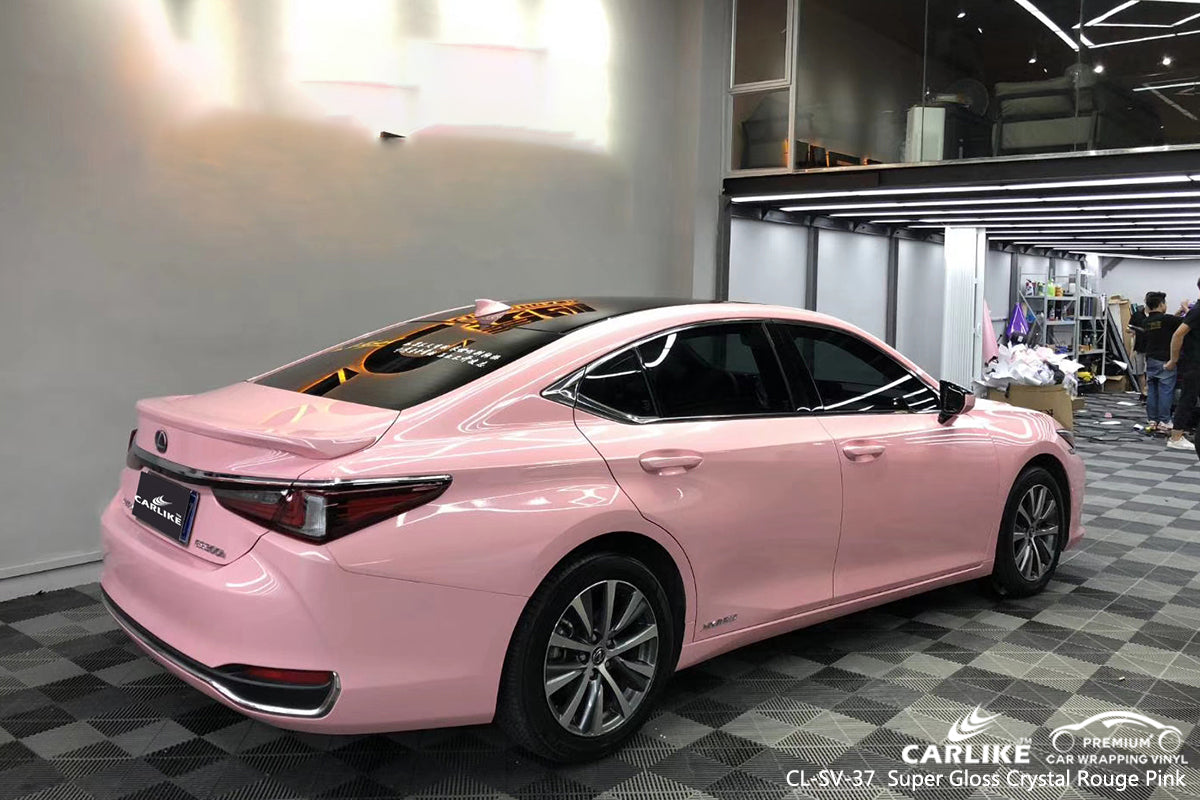 CARLIKE CL-SV-37 super gloss crystal rouge pink vinyl wrap car Lower Saxony Germany