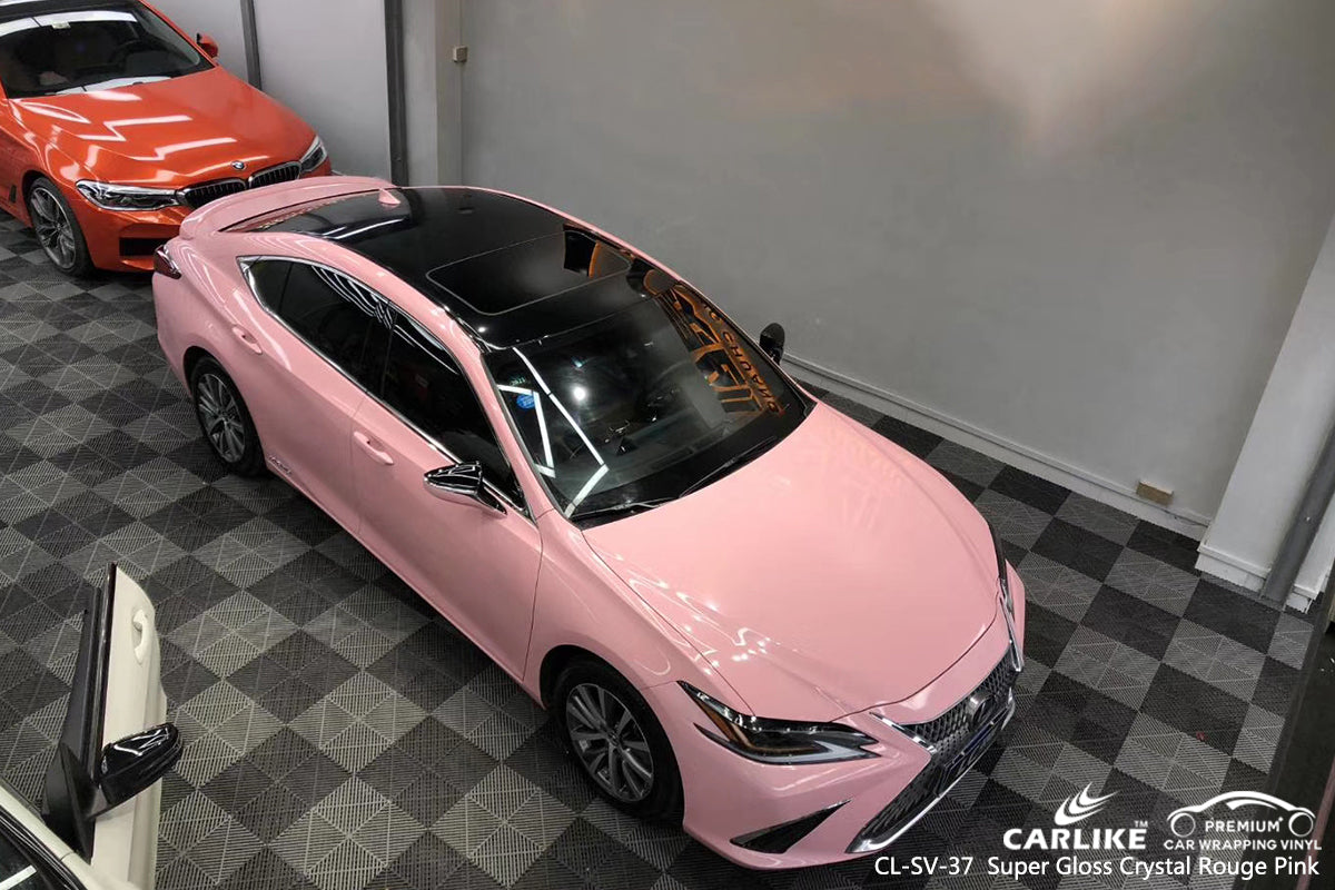 CARLIKE CL-SV-37 super gloss crystal rouge pink vinyl wrap car Lower Saxony Germany