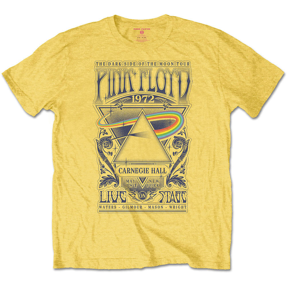 Pink Floyd Carnegie Hall Poster Slim Fit T-shirt