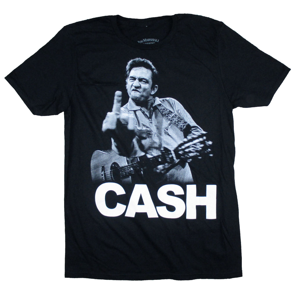 Johnny Cash Middle Finger Pic T-shirt
