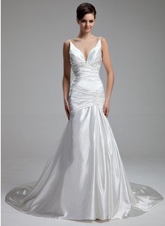 Mermaid-Fishtail-Petticoat-Slip-Full-Shape-Floor-Length-Dress-Gown-Evening-Party-Black-White