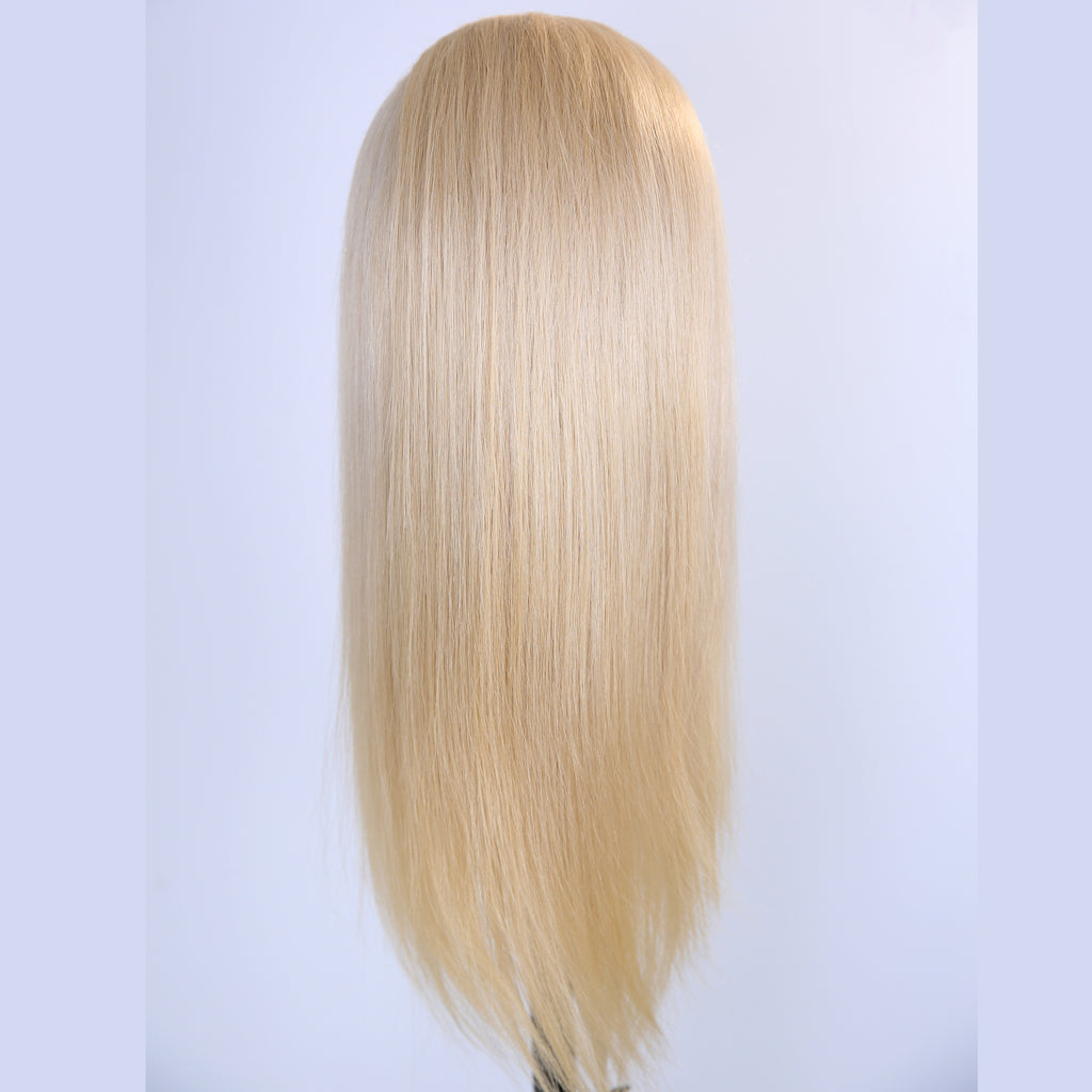 peruvian hair light blond fashion straight full lace wig