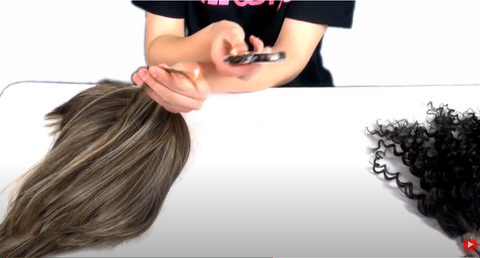 human hair burn test