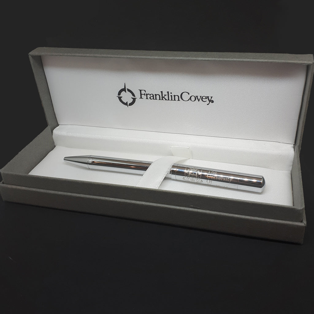 franklin covey crested chrome pen