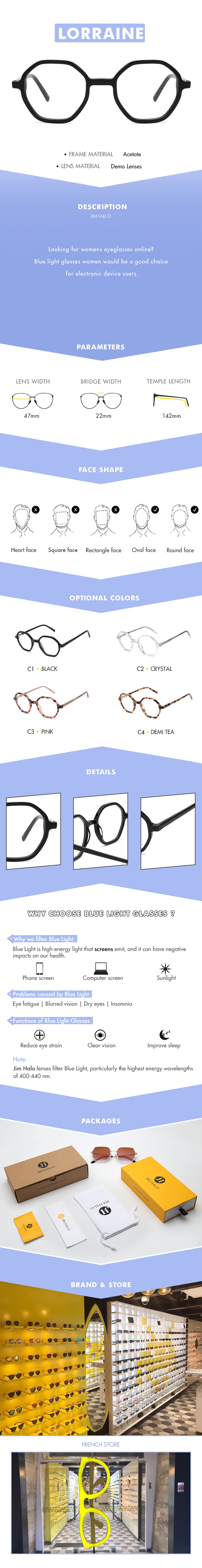 Looking for womens eyeglasses online? Blue light glasses women would be a good choice for electronic device users.