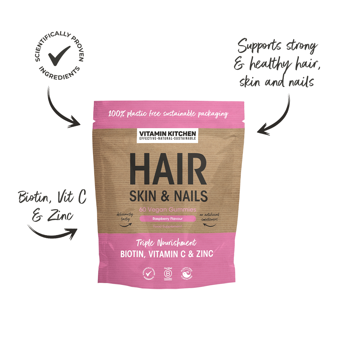 hair skin & nails vitamin vegan gummies