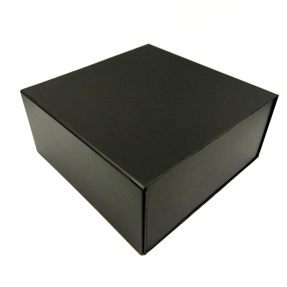 black folding gift box magnetic closure collapsible rigid boxes