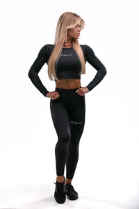 Roxy Longsleeve Set Zwart - Bootywork