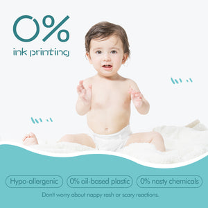 Organic Bamboo Disposable Eco Baby Nappies size 4 (9-14kg) 102 Count