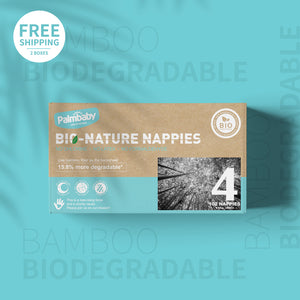 Organic Bamboo Disposable Eco Baby Nappies size 4 (9-14kg) 102 Count