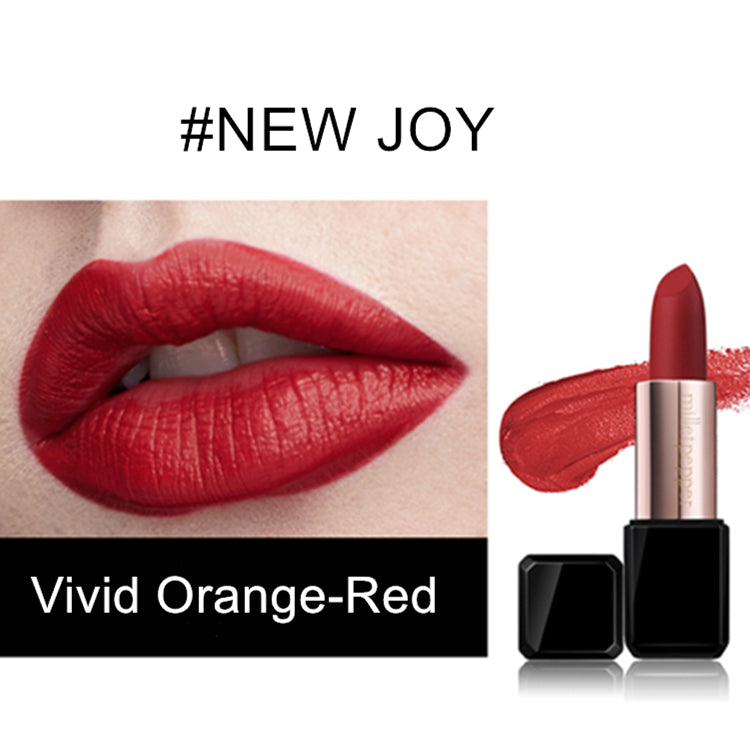 milletpepper new joy lipstick matte vivid orange