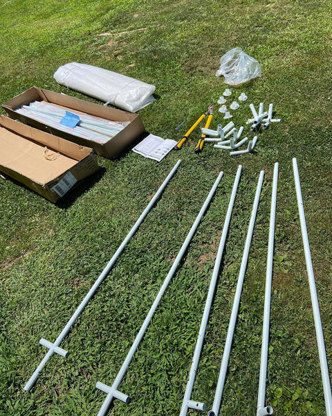 Shipping box & parts for Quictent 20’ x 10’ x 7’ greenhouse