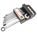 Aain TM104 7-Pieces Ratcheting Wrench Set, Sae And Metric Ratchet Wrench With Degree Swing For Car-professional Hand Repair Tool kits