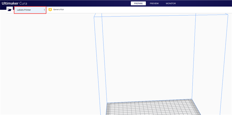 Labists Printer in the menu bar