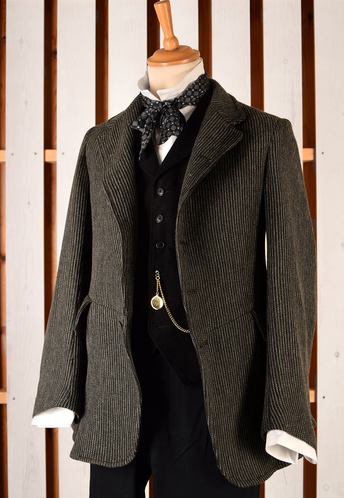 Textured Wool Victorian Coat (JA1880-351)